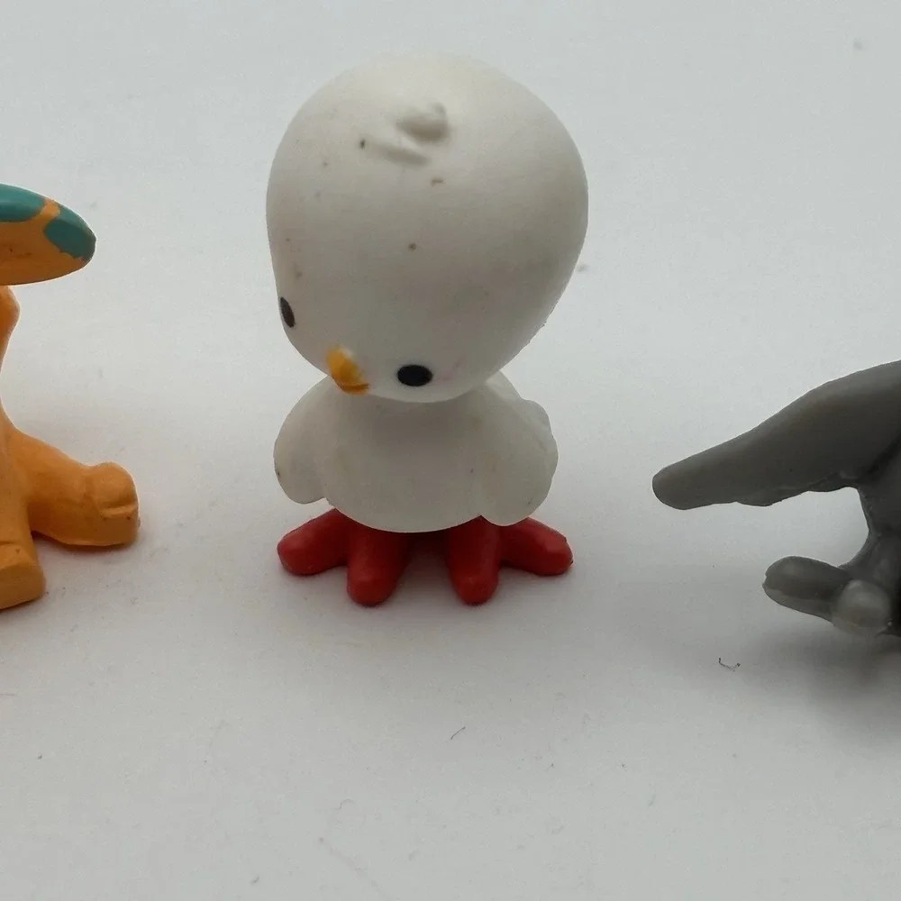Twozies Lot Of 4 Cute Mini Collectible Animals Birds Raccoon‎  Giraffe